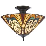 Endon 111905 - Prislonjena plafonska svetiljka Tiffany HECTOR 3xE27/10W/230V Ø 40 cm | Eponuda.com