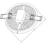 Top Light POLAR K 10 - LED ugradno plafonsko svetlo LED/10W/230V | Eponuda.com