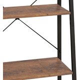 vidaXL 5-nadstropni stoječi regal temno rjav in črn 56x35x174 cm | Shoptok.si
