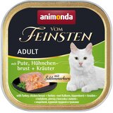 Animonda vom Feinsten Adult z gurmansko sredico 6 x 100 g - Puran, piščančje prsi & zelišča Cijene