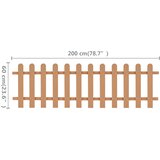  Ograda od kolaca WPC 200 x 60 cm | shoptok.hr