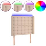  Uzglavlje boja cappuccina 103x16x118/128 cm od umjetna koža | shoptok.hr