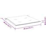 Jastuci za vrtne stolice 2 kom plavo-bijeli 40x40x4 cm tkanina | Shoptok.si