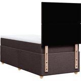  Krevet s oprugama i madracem tamnosmeđi 90 x 190 cm od tkanine | shoptok.hr