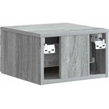  Noćni ormarić za montažu na zid Siva sonoma 33 x 34,5 x 20 cm | Eponuda.ba