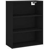  Visoka komoda crni 69,5x34x180 cm konstruirano drvo | shoptok.hr