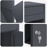  Sandučić za pakete s pohranom Antracit 47,5 x 38 x 59 cm Čelik | Eponuda.com