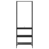vidaXL stalak za odjeću s policama crni hrast 60 x 30 x 171 cm | shoptok.hr