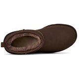 Ugg Snežke iz semiša Classic Ultra Mini rjava barva, 1137391.DDC | Shoptok.si