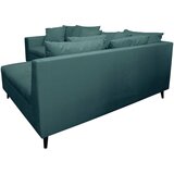 MID.YOU Ecksofa inkl. Hocker, mikrovlakna barve petroleja | Shoptok.si