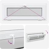  Prozor za podrum RISOR 110 x 40 cm PVC i staklo Antracit | shoptok.hr