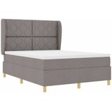  Krevet s opruga kutije Sivo-smeđa 200 x 160 cm tkanina | shoptok.hr