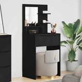 vidaXL Toaletne mize za spalnice s predalom Črna 80 x 39,6 x 135 cm | Shoptok.si