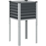 Maison Chic Vrtno korito - Greda - Cvetlični Lonec antracit 45x45x88 cm jeklo, (21790079) Cene