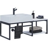 MID.YOU kombiniran umivalnik bitila 100, bela, črna | Shoptok.si