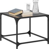  Stolići za kavu s crnim staklenim vrhom 2 kom 50x50x40 cm čelik | Shoptok.si