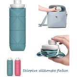  Sklopiva silikonska flašica 600 ml za trening i putovanja Cene