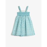 Koton Girl's Dress Suspended Scalloped Embroidered Cotton Lined Cene