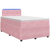  Boxspring krevet s madracem Ružičasta 120 x 190 cm Baršun | shoptok.hr