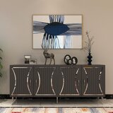 Hanah home konzolni sto Tean, 150x75x35 cm, Antracit-srebrne boje Cene