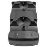 Venisymlis Polnilna postaja za krmilnik Playstation 3 Polnilna postaja 2 v 1 z LED svetlobnim indikatorjem, združljiva s krmilnikom Playstation PS3/MOVE, (22059787) | Shoptok.si