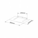 Cabletech Zidna staklena polica i nosač za DVD Blu-ray ili dekoder UCH0216 | Eponuda.com