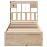  Posteljni okvir brez vzmetnice 75x190 cm trdna borovina, (21525433) | Shoptok.si