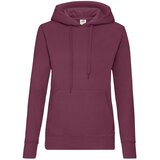 Fruit Of The Loom Burgundy Hooded Sweat | Shoptok.si