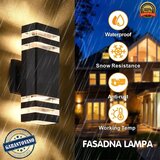  fasadna zidna lampa crna Cene