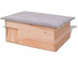 vidaXL Hišica za Ježe 45x33x22 cm Les Cene