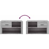 Ormarić za cipele sivi hrast 80x35x45 cm konstruirano drvo | shoptok.hr