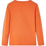  Dječja majica s dugim rukavima tamnonarančasta 104 | shoptok.hr