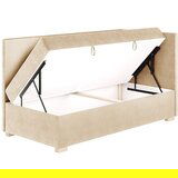 Ghado Bež kutni dječji krevet s prostorom za odlaganje s madracem 90x200 cm Flexi - | shoptok.hr