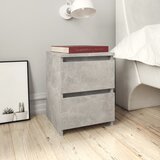  Noćni ormarići 2 kom boja betona 30x30x40 cm konstruirano drvo | shoptok.hr