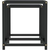  Stolići za čaj 2 kom MDF crni | Eponuda.com