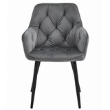  JORK Stolica od Tamno Sivog Baršuna s Crnim Nogama x 2 | shoptok.hr