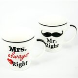  Skodelice Mr. Right in Mrs. always right | Shoptok.si