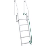  Ljestve za pristanište s 5 stepenica Srebrno 58 x 77 x 191 cm | Eponuda.com