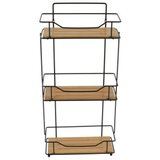 Tendance polica za kupatilo 3 nivoa 57x26,5x11,5cm metal bambus 9163237 | Eponuda.com
