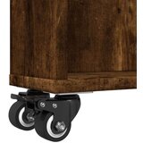 vidaXL Uska kolica za pohranu boja hrasta 48x13x68cm konstruirano drvo | shoptok.hr
