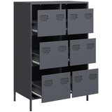  Visoka komoda antracit 68x39x101,5 cm od čelika | shoptok.hr