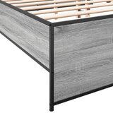  Okvir kreveta boja hrasta 140x200cm konstruirano drvo i metal | Eponuda.com