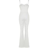 Trendyol Ecru Lined, Woven Accessorized Bridal Jumpsuit | Eponuda.ba