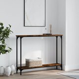  The Living Store Konzolna mizica dimljen hrast 100x22,5x75 cm inženirski les - Konzolna Mizica, (21444784) Cene