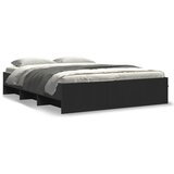  Okvir za krevet crni 150x200 cm konstruirano drvo | shoptok.hr