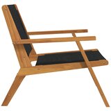  Vrtni namještaj 2 pcs Crna 67 x 76 x 73 cm Čvrsto drvo akacije | shoptok.hr