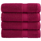 Furnova Premium kopalne brisače SOLUND 4 kosi bordo 100x150 cm 600 gsm, (21916778) | Shoptok.si