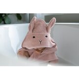 Kindsgut Ružičasti/smeđi pamučan dječji ručnik s kapuljačom 75x75 cm Rabbit – | shoptok.hr