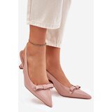 Boto Lacquered High Heels With Bow Nude Naylna | ePonuda.com
