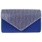 Shelvt Blue small clutch bag decorated with crystals | Shoptok.si